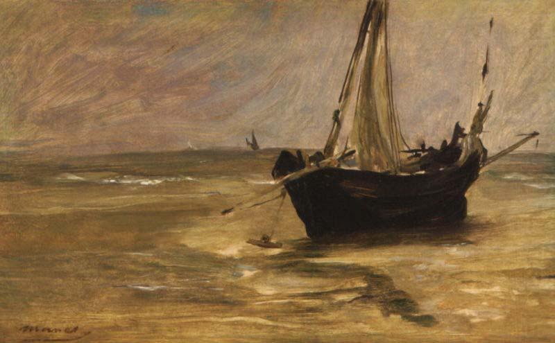 Barques de Peches a Berck-sur-Mer., Edouard Manet